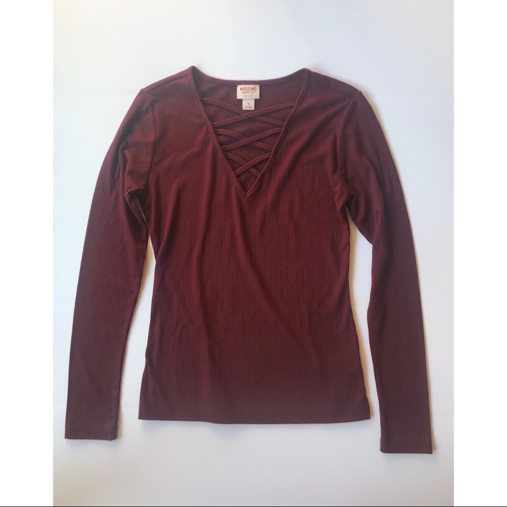 Red Criss Cross Top